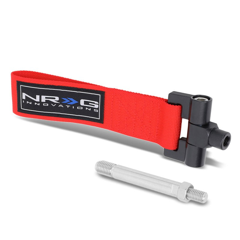 NRG Red TOW-142RD Front/Rear Nylon Tow Strap Tow Hook Kit For 02-03 Nissan 350Z-Truck & Towing-BuildFastCar-BFC-NRG-TOW-142RD