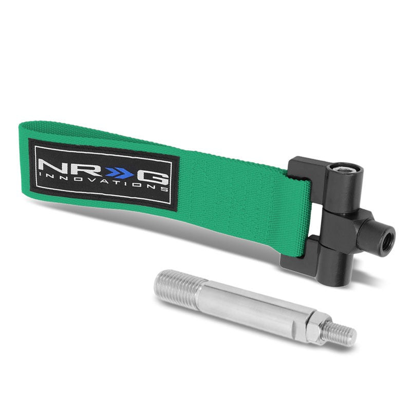 NRG Green TOW-144GN Front/Rear Nylon Tow Strap Hook Kit For 04-07 Nissan 350Z-Truck & Towing-BuildFastCar-BFC-NRG-TOW-144GN