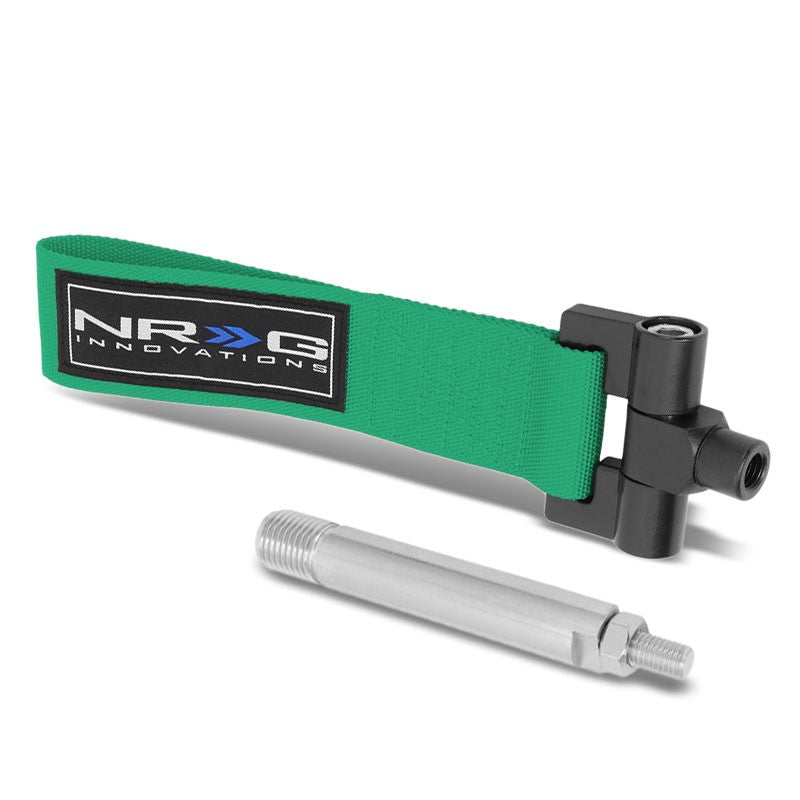 NRG Green TOW-160GN Front/Rear Nylon Tow Strap Tow Hook Kit For Hyundai Genesis-Truck & Towing-BuildFastCar-BFC-NRG-TOW-160GN