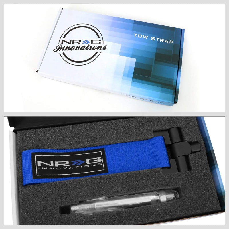 NRG Blue TOW-207BL Front/Rear Nylon Tow Strap Tow Hook Kit For 02-07 Impreza WRX-Truck & Towing-BuildFastCar-BFC-NRG-TOW-207BL
