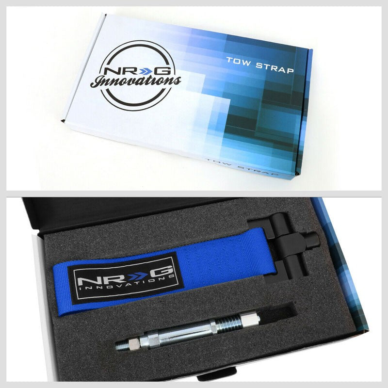 NRG Blue TOW-E36BL Front/Rear Nylon Tow Strap Tow Hook Kit For 92-98 BMW E36-Truck & Towing-BuildFastCar-BFC-NRG-TOW-E36BL