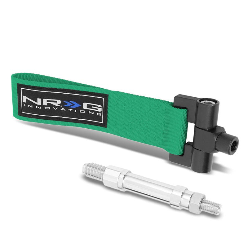NRG Green TOW-E36GN Front/Rear Nylon Tow Strap Tow Hook Kit For 92-98 BMW E36-Truck & Towing-BuildFastCar-BFC-NRG-TOW-E36GN