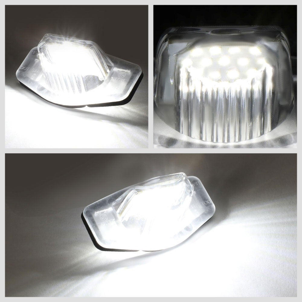 Nuvision NVL-LPL-001 Clear Len/White LED Rear License Plate Light Lamp NVL-LPL-001