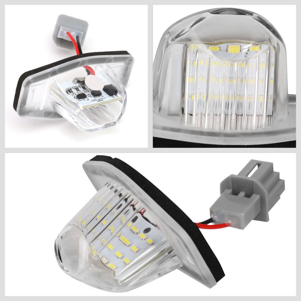 Nuvision NVL-LPL-001 Clear Len/White LED Rear License Plate Light Lamp NVL-LPL-001