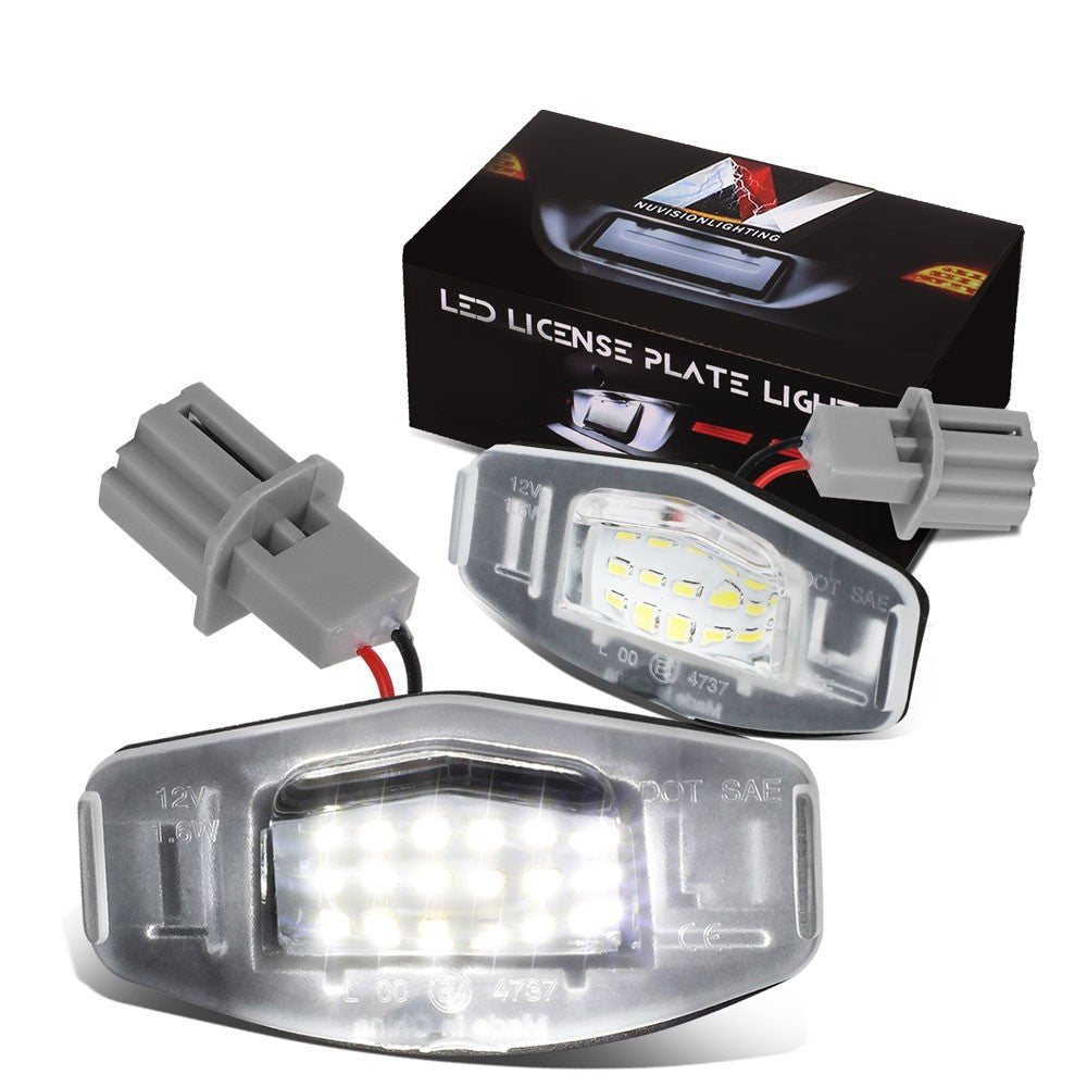 Nuvision NVL-LPL-002 Clear Len, WhiteLED Rear License Plate Light Lamp NVL-LPL-002