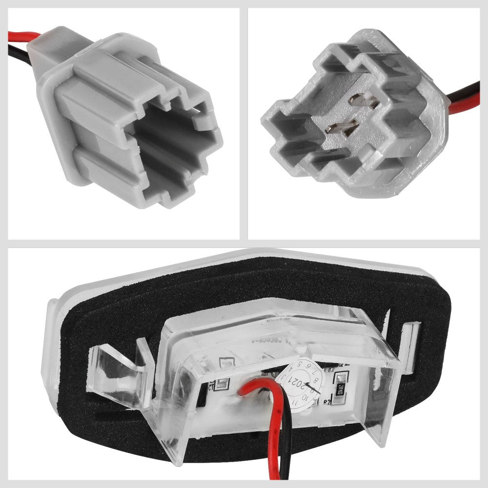 Nuvision NVL-LPL-002 Clear Len, WhiteLED Rear License Plate Light Lamp NVL-LPL-002