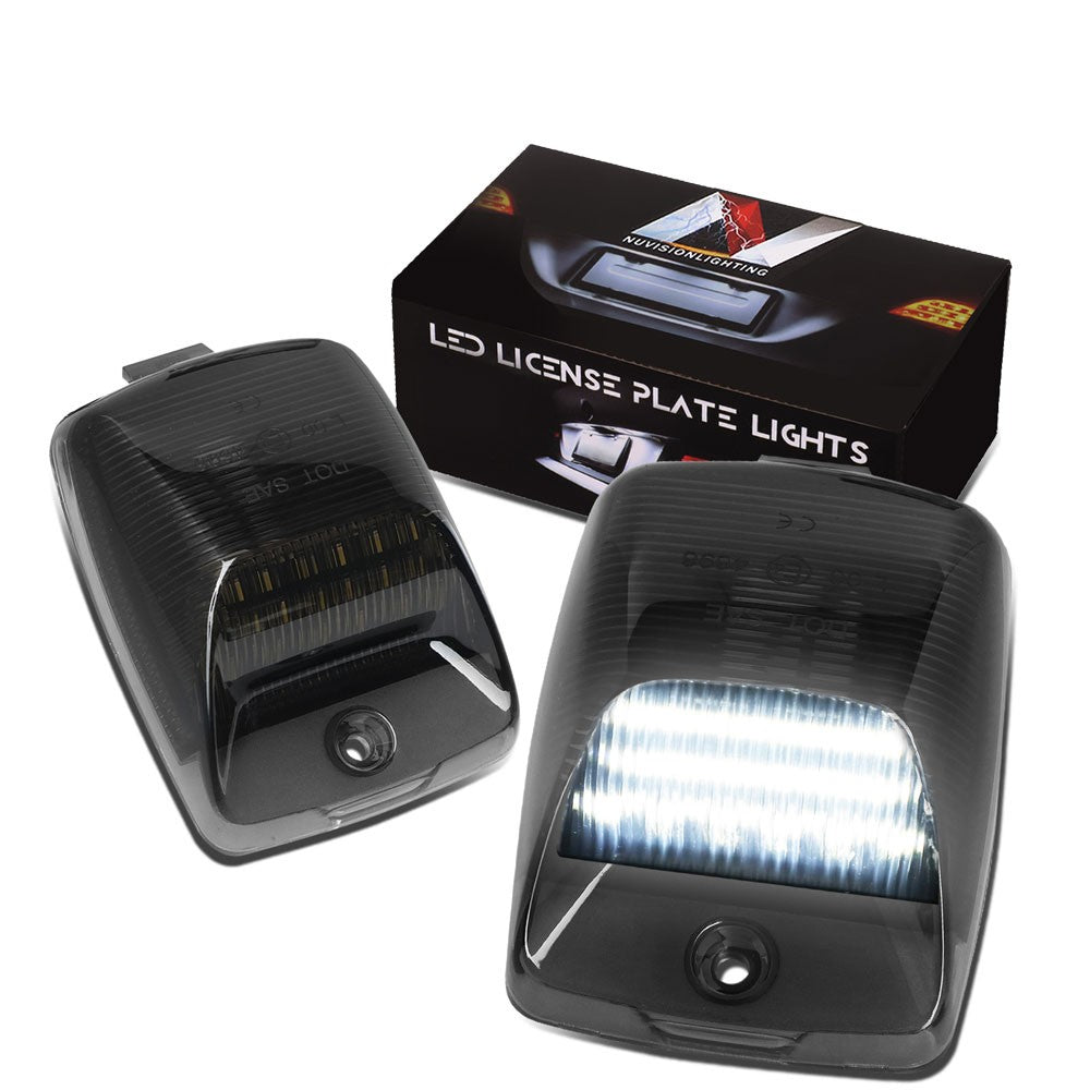 Nuvision NVL-LPL-004 Smoke Len, WhiteLED Rear License Plate Light Lamp NVL-LPL-004