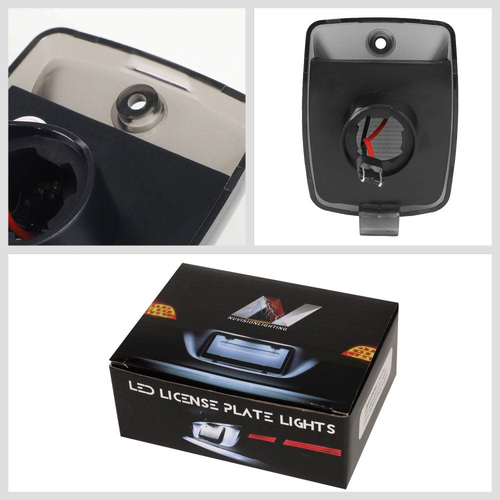 Nuvision NVL-LPL-004 Smoke Len, WhiteLED Rear License Plate Light Lamp NVL-LPL-004