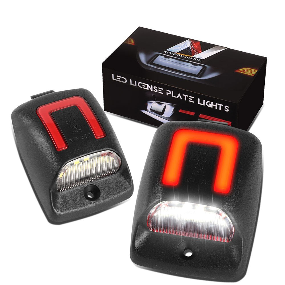 Nuvision NVL-LPL-005 Clear Len, WhiteLED Rear License Plate Light Lamp NVL-LPL-005