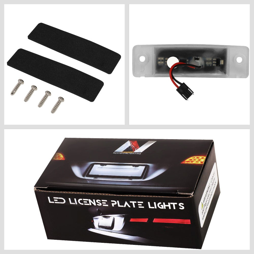 Nuvision NVL-LPL-006 Clear Len, WhiteLED Rear License Plate Light Lamp NVL-LPL-006