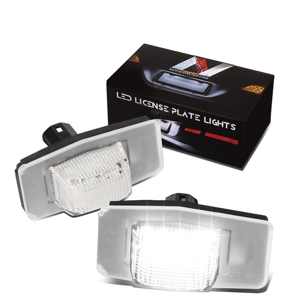 Nuvision NVL-LPL-009 Clear Len, WhiteLED Rear License Plate Light Lamp NVL-LPL-009