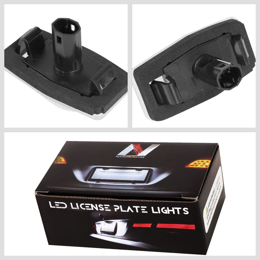 Nuvision NVL-LPL-009 Clear Len, WhiteLED Rear License Plate Light Lamp NVL-LPL-009