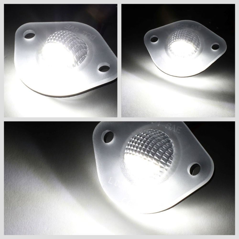 Nuvision NVL-LPL-010 Clear Len, WhiteLED Rear License Plate Light Lamp NVL-LPL-010