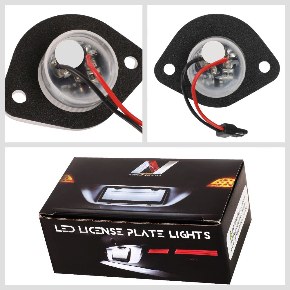 Nuvision NVL-LPL-010 Clear Len, WhiteLED Rear License Plate Light Lamp NVL-LPL-010