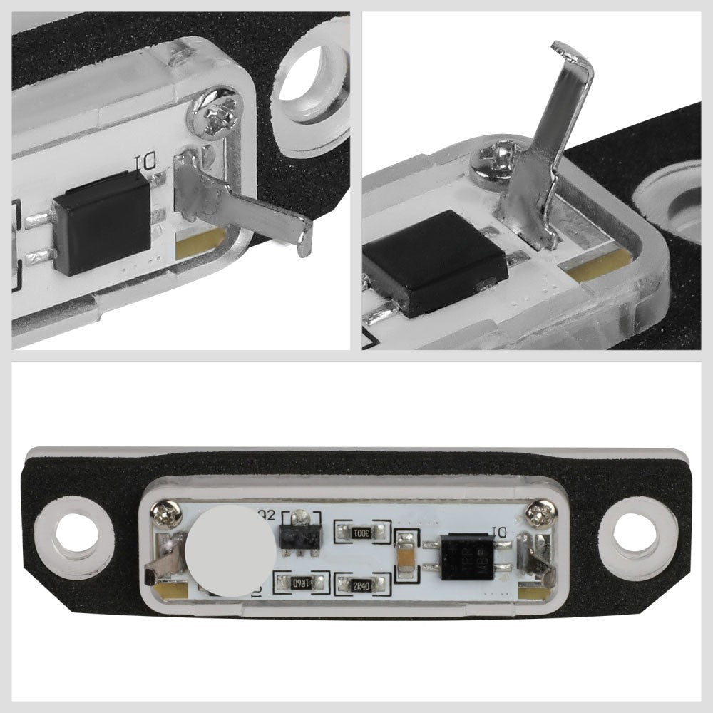 Nuvision NVL-LPL-012 Clear Len, WhiteLED Rear License Plate Light Lamp NVL-LPL-012