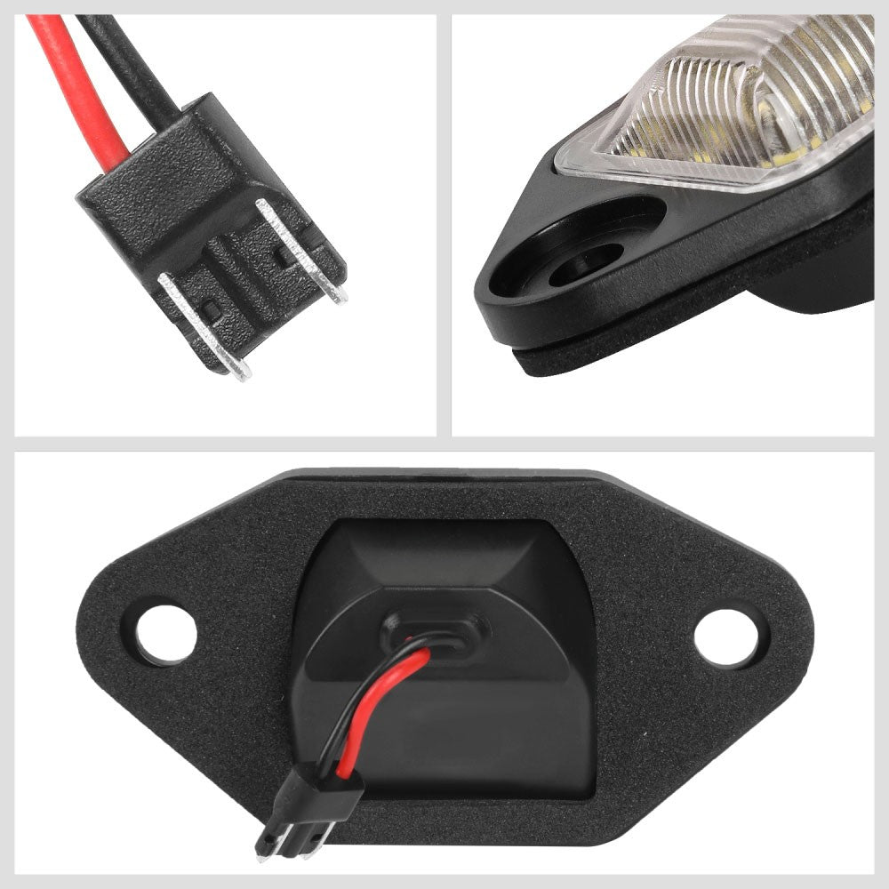 Nuvision NVL-LPL-014 Clear Len, WhiteLED Rear License Plate Light Lamp NVL-LPL-014