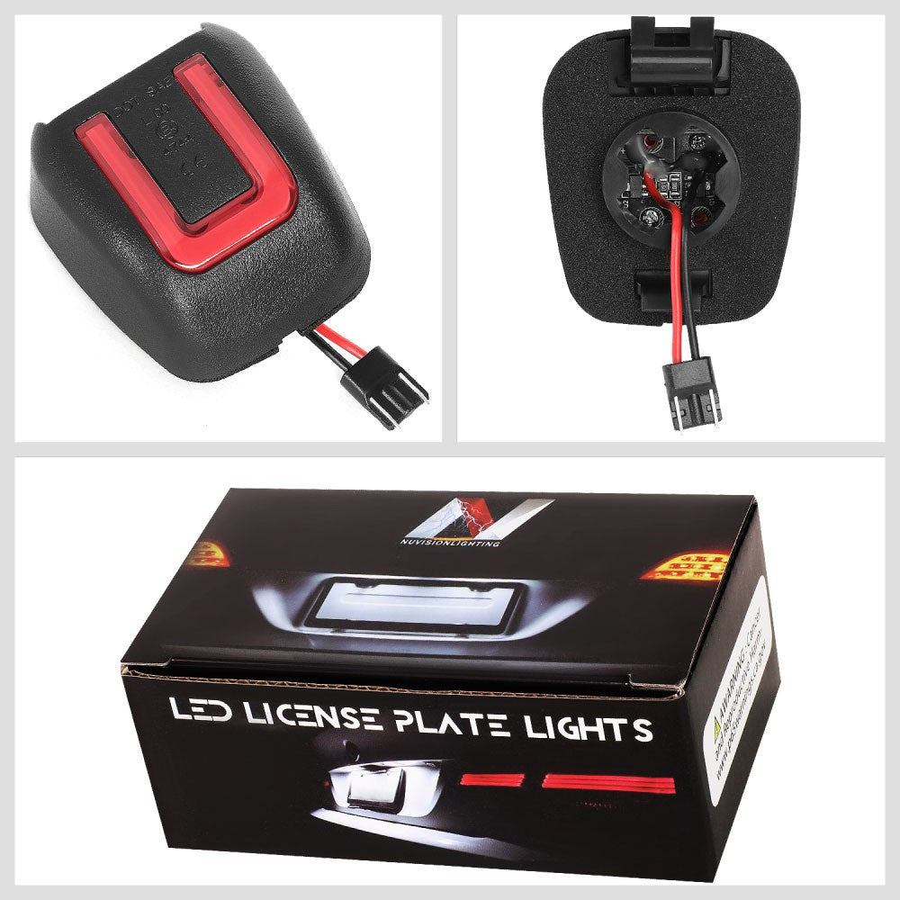 Nuvision NVL-LPL-019 Clear Len, WhiteLED Rear License Plate Light Lamp NVL-LPL-019