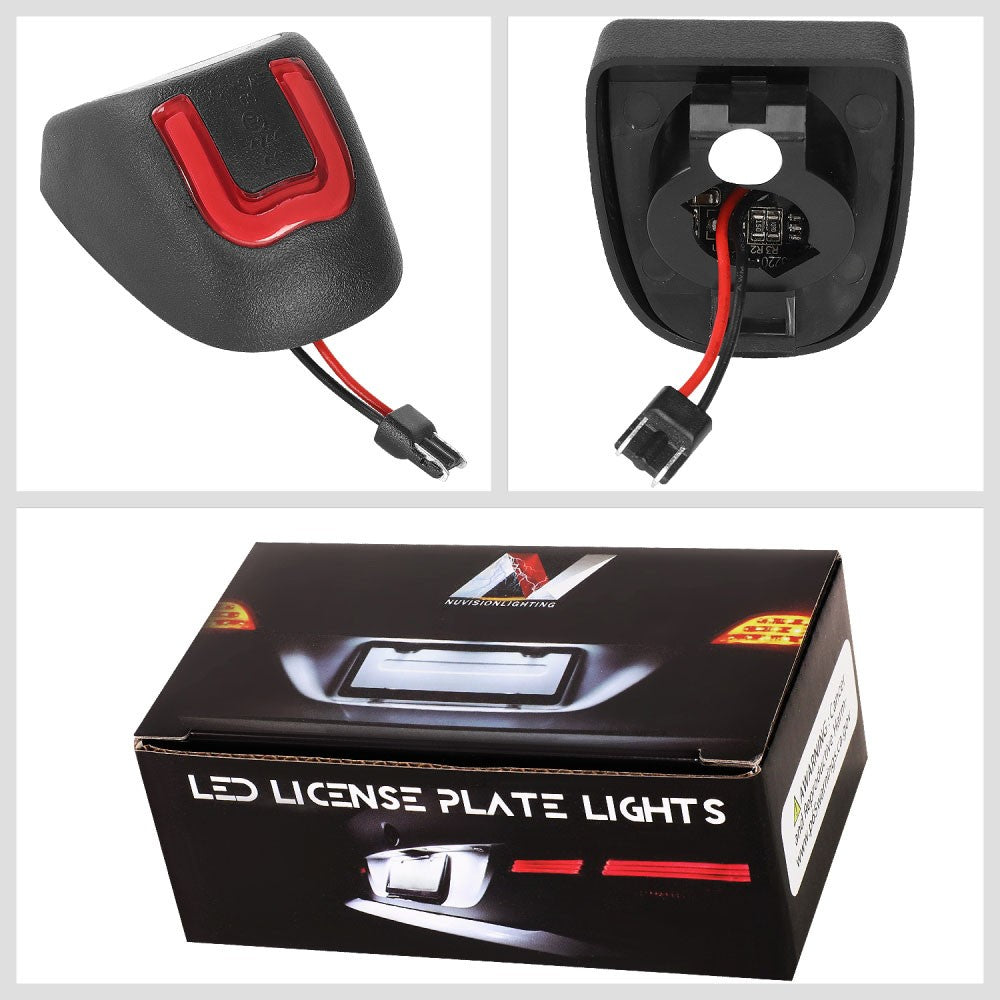 Nuvision NVL-LPL-021 Clear Len, WhiteLED Rear License Plate Light Lamp NVL-LPL-021