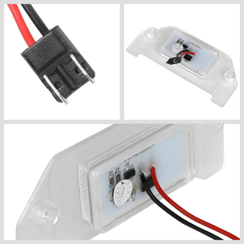 Nuvision NVL-LPL-025 Clear Len, WhiteLED Rear License Plate Light Lamp NVL-LPL-025