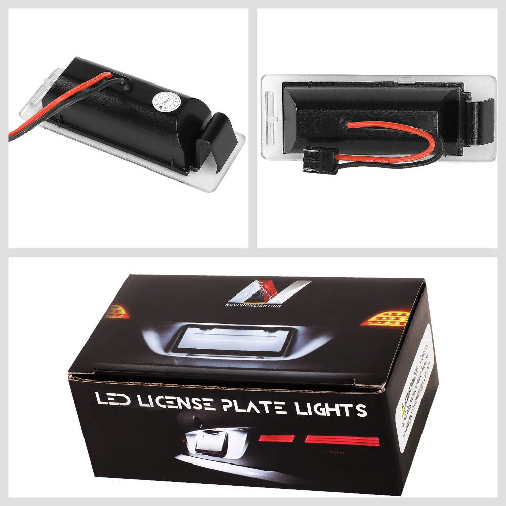 Nuvision NVL-LPL-026 Clear Len, WhiteLED Rear License Plate Light Lamp NVL-LPL-026