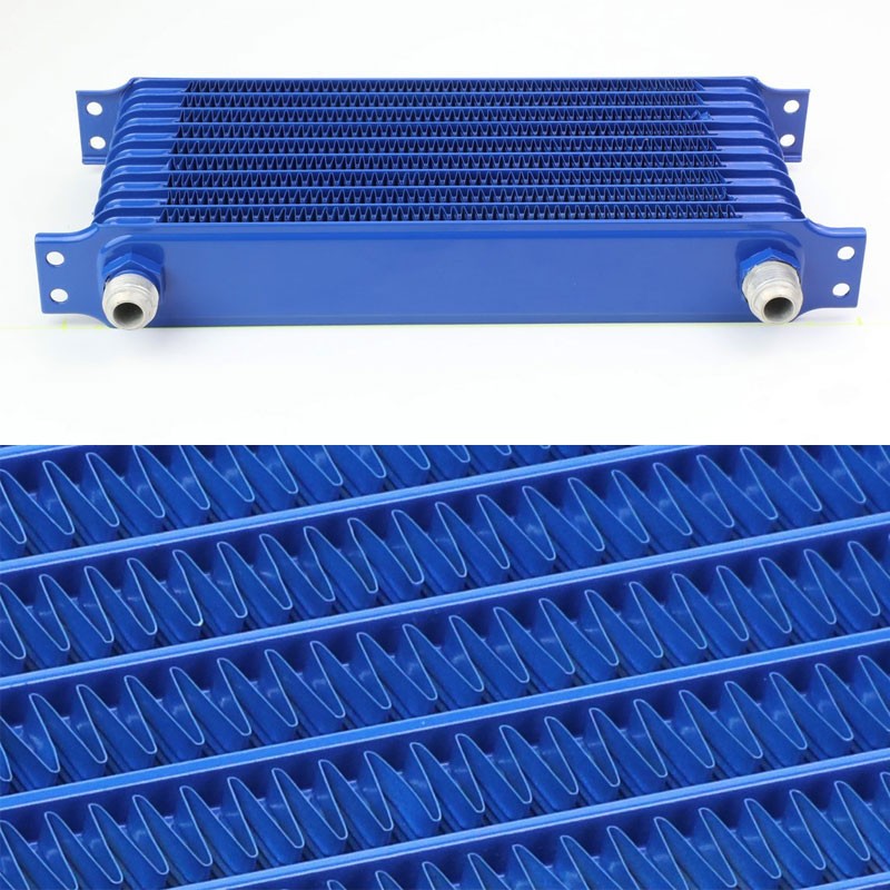 10 Row 10AN Blue Aluminum Oil Cooler for Turbo/Engine/Transmission/Differntral-Performance-BuildFastCar