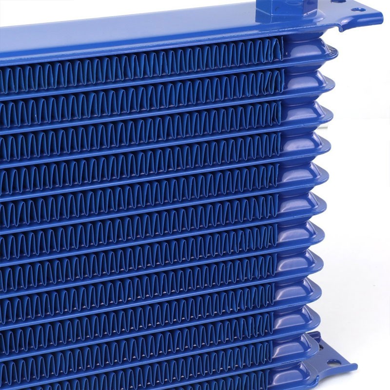 13 Row 10AN Blue Aluminum Oil Cooler for Turbo/Engine/Transmission/Differntral-Performance-BuildFastCar