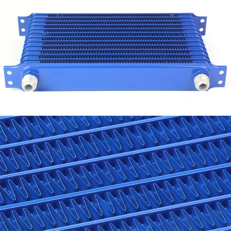 13 Row 10AN Blue Aluminum Oil Cooler for Turbo/Engine/Transmission/Differntral-Performance-BuildFastCar