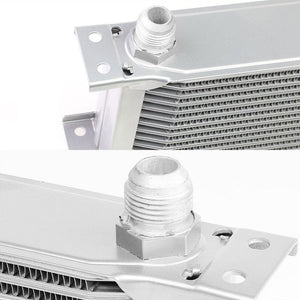 13 Row 10AN Silver Aluminum Oil Cooler for Turbo/Engine/Transmission/Differntral-Performance-BuildFastCar