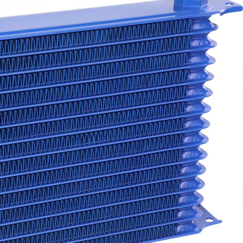 15 Row 10AN Blue Aluminum Oil Cooler for Turbo/Engine/Transmission/Differntral-Performance-BuildFastCar