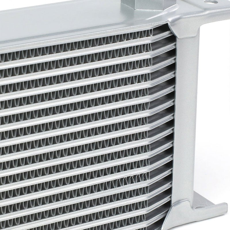 16 Row 10AN Silver Aluminum Oil Cooler for Turbo/Engine/Transmission/Differntral-Performance-BuildFastCar