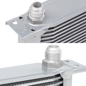 30 Row 10AN Silver Aluminum Oil Cooler for Turbo/Engine/Transmission/Differntral-Performance-BuildFastCar