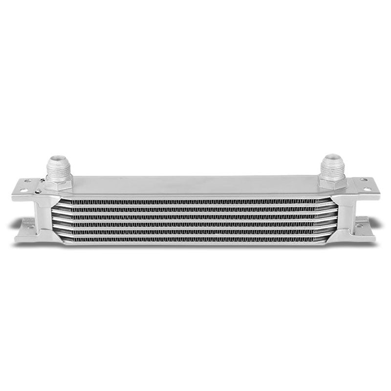 7 Row 10AN Silver Aluminum Oil Cooler for Turbo/Engine/Transmission/Differntral-Performance-BuildFastCar