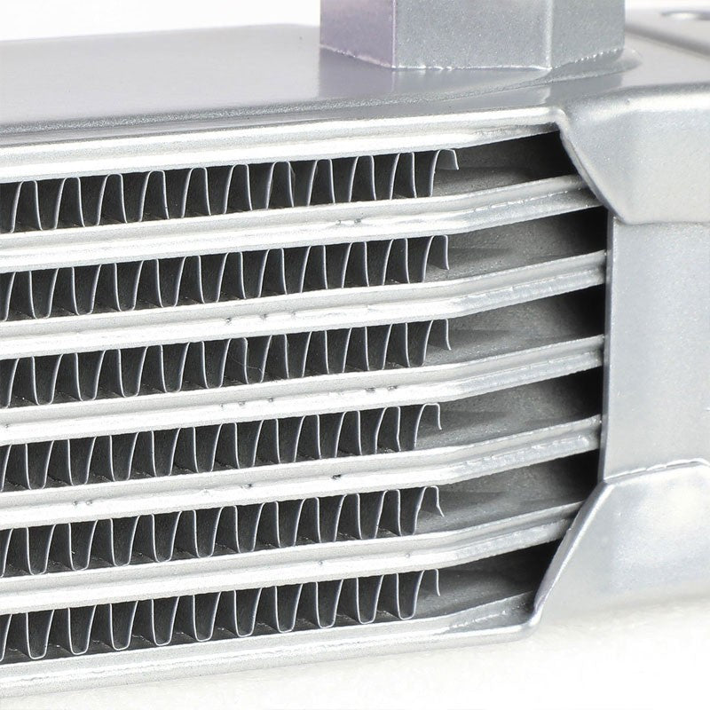 7 Row 10AN Silver Aluminum Oil Cooler for Turbo/Engine/Transmission/Differntral-Performance-BuildFastCar