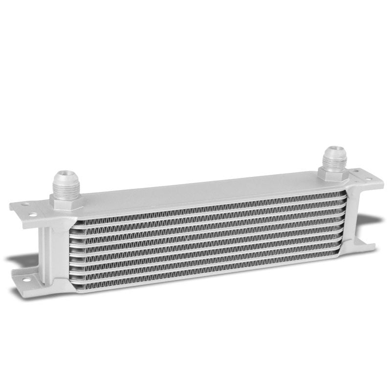 9 Row 10AN Silver Aluminum Oil Cooler for Turbo/Engine/Transmission/Differntral-Performance-BuildFastCar