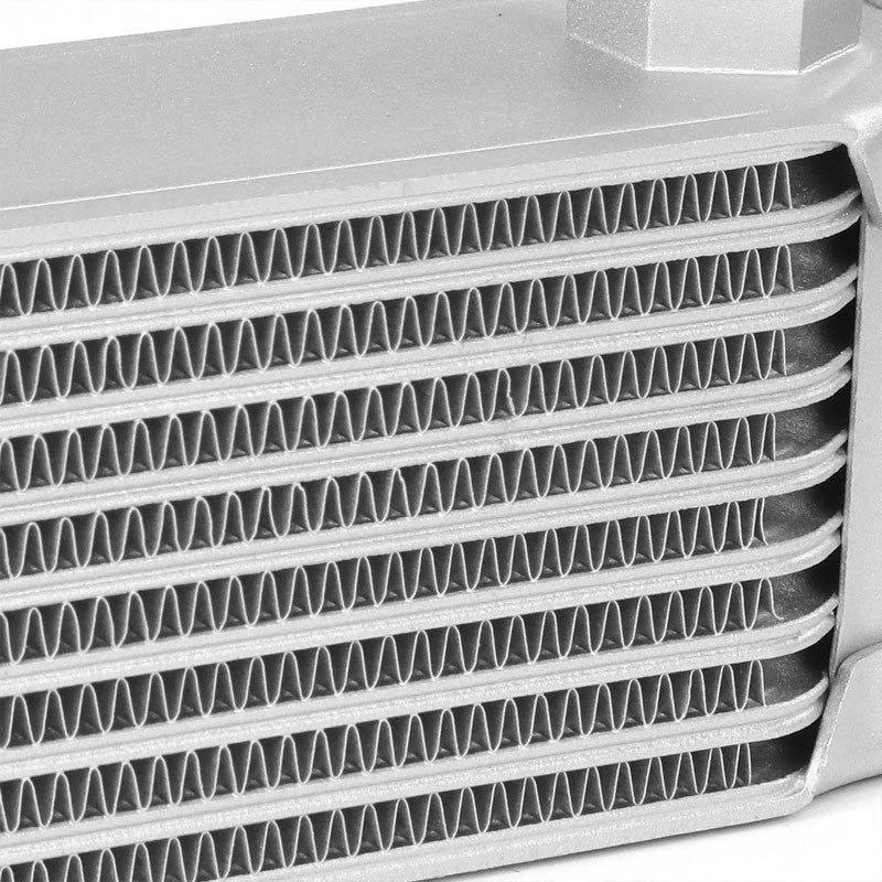 9 Row 10AN Silver Aluminum Oil Cooler for Turbo/Engine/Transmission/Differntral-Performance-BuildFastCar