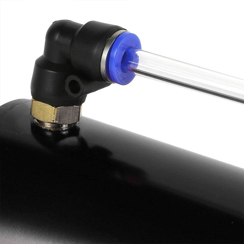 Black Universal Aluminum Racing Oil Catch Tank/CAN Round Can Reservoir Turbo-Performance-BuildFastCar