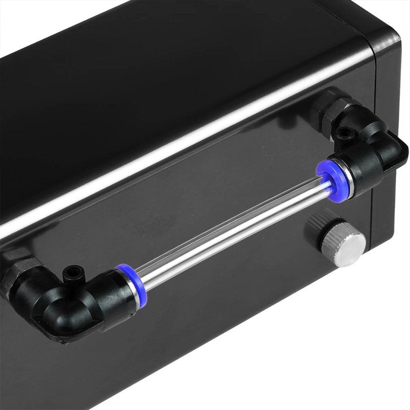 Black Square Style Universal Aluminum Oil/Fuel Catch Tank/Can Reservoir Turbo-Performance-BuildFastCar