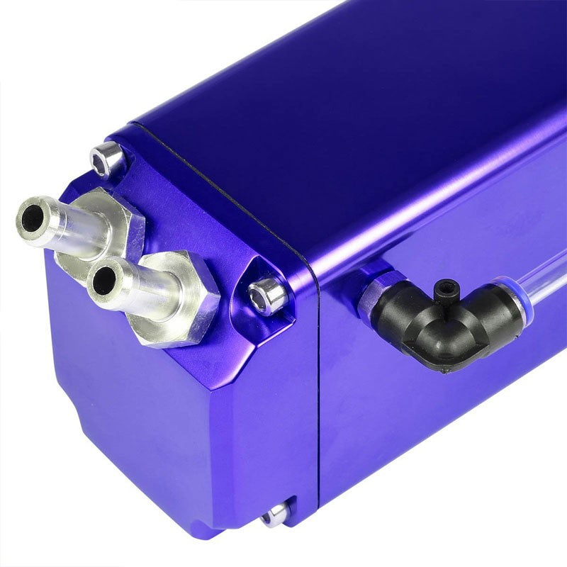 Blue Square G-Style Universal Aluminum Oil/Fuel Catch Tank/Can Reservoir Turbo-Performance-BuildFastCar