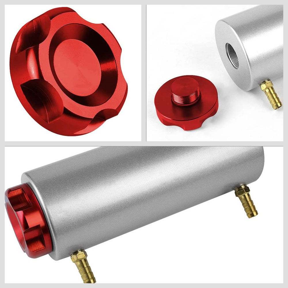 Universal Aluminum Anodized Painted Red 90 ML Oil Catch Tank Reservoir Cap