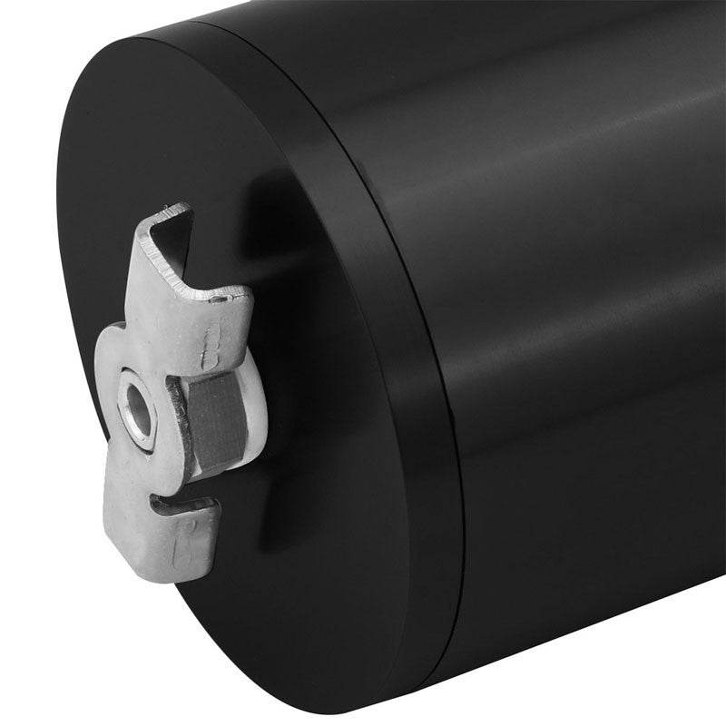 140ML Universal Black 5.5"L Round Engine Oil Catch Tank Can Reservoir+Air Filter-Performance-BuildFastCar