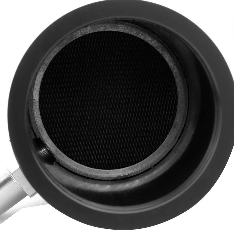 140ML Universal Black 5.5"L Round Engine Oil Catch Tank Can Reservoir+Air Filter-Performance-BuildFastCar