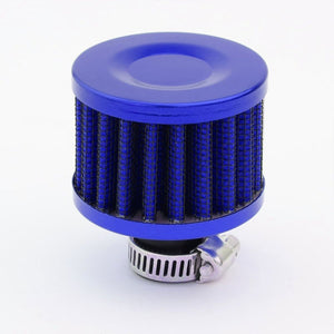 140ML Universal Blue 5.5"L Round Engine Oil Catch Tank Can Reservoir+Air Filter-Performance-BuildFastCar