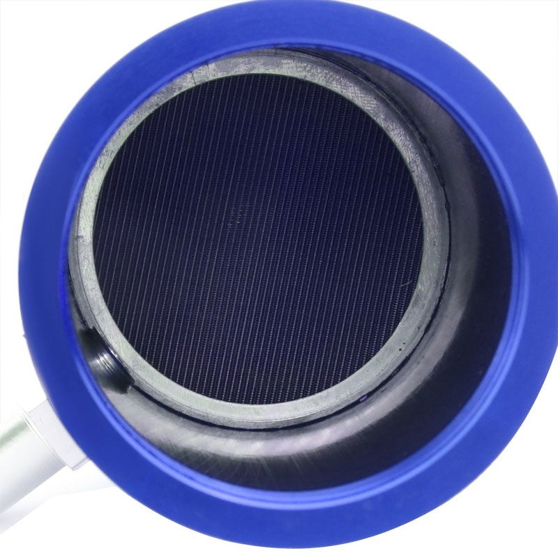 140ML Universal Blue 5.5"L Round Engine Oil Catch Tank Can Reservoir+Air Filter-Performance-BuildFastCar