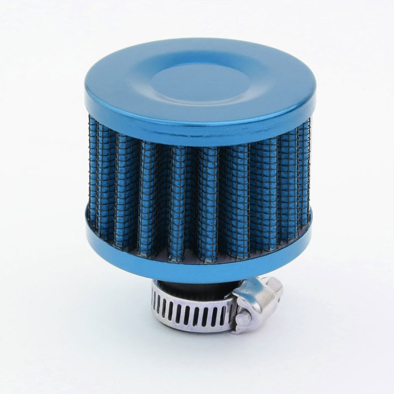 140ML Universal Light Blue 5.5"L Engine Oil Catch Tank Can Reservoir+Air Filter-Performance-BuildFastCar