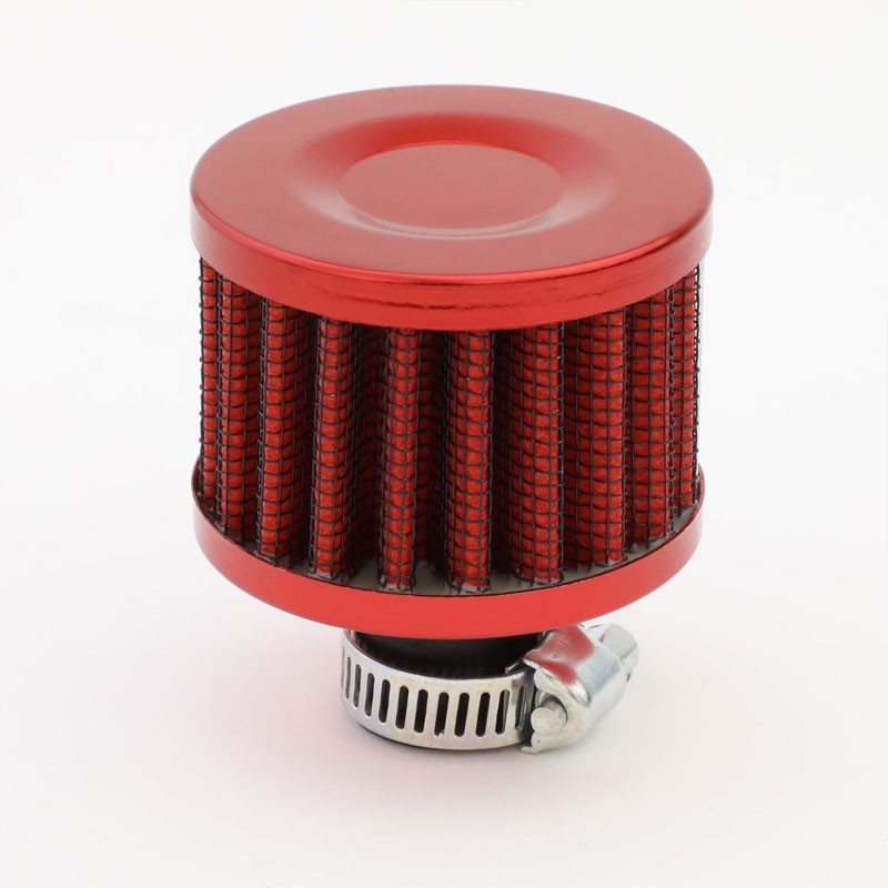 140ML Universal Red 5.5"L Round Engine Oil Catch Tank Can Reservoir+Air Filter-Performance-BuildFastCar