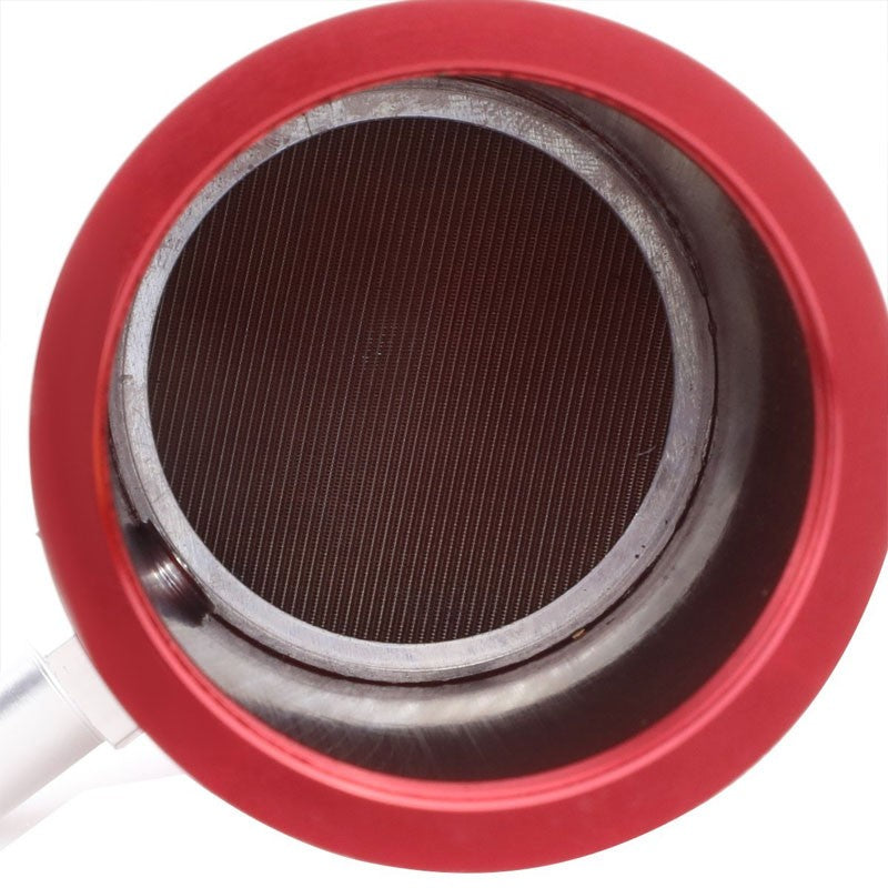 140ML Universal Red 5.5"L Round Engine Oil Catch Tank Can Reservoir+Air Filter-Performance-BuildFastCar