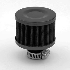 100ML Universal Black 4.1" Round Engine Oil Catch Tank Can Reservoir+Air Filter-Performance-BuildFastCar