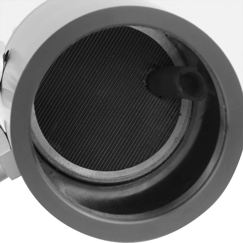 100ML Universal Gun Metal 4.1" L Engine Oil Catch Tank Can Reservoir+Air Filter-Performance-BuildFastCar