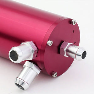 100ML Universal Pink 4.1" Round Engine Oil Catch Tank Can Reservoir+Air Filter-Performance-BuildFastCar