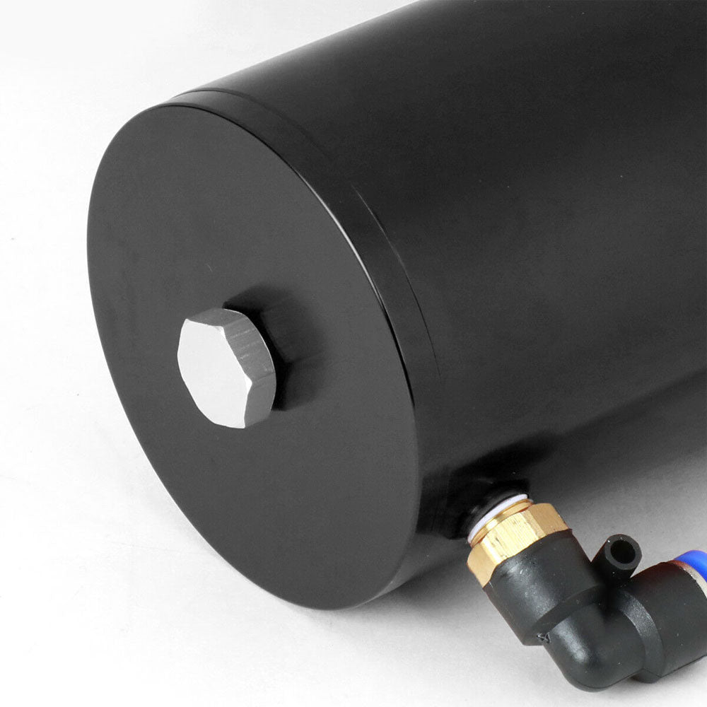 Universal Aluminum Anodized Black 140 ML Oil Catch Tank Reservoir Breather